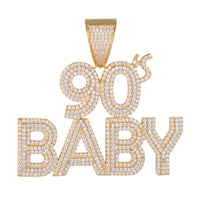 .925 Silver Double Layer 90's Baby Custom Charm