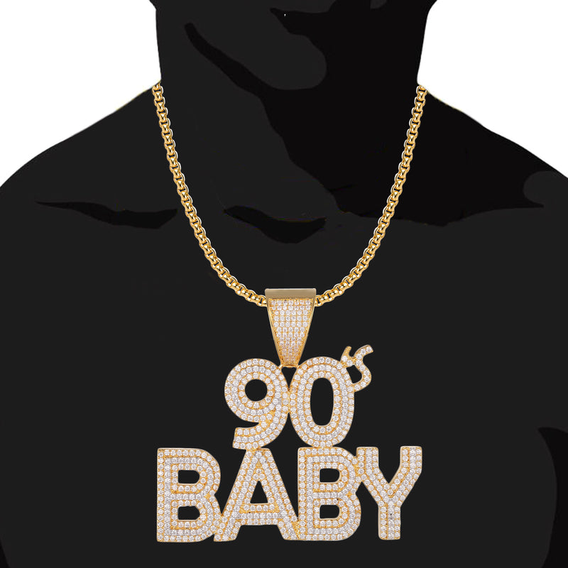 .925 Silver Double Layer 90's Baby Custom Charm