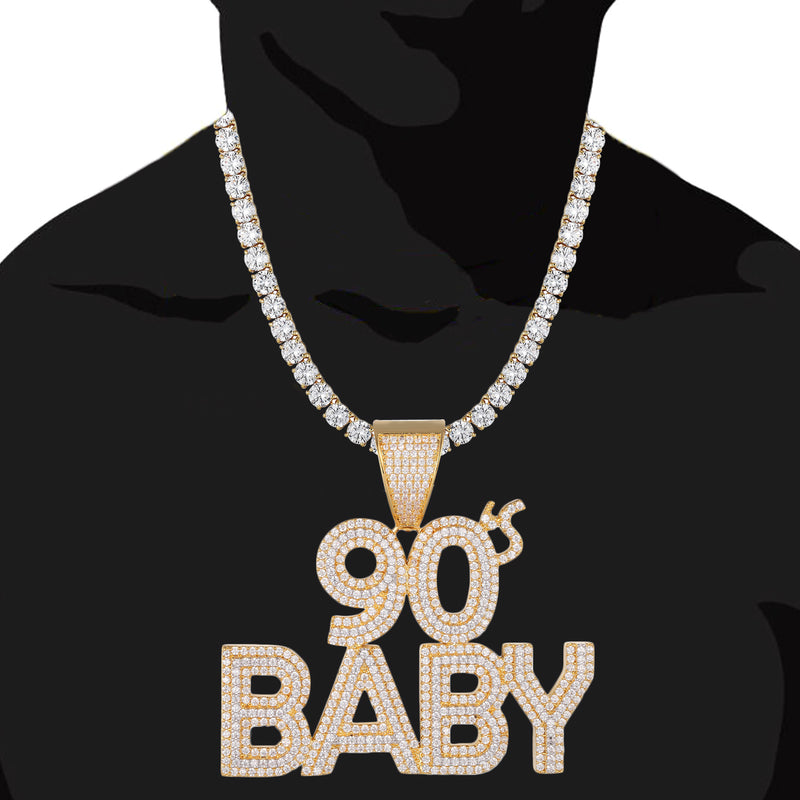 .925 Silver Double Layer 90's Baby Custom Charm