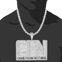 Silver Baguette CFN Came From Nothing Hiphop Chain