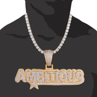 .925 Double Layer Two-Tone Ambitious Custom Pendant