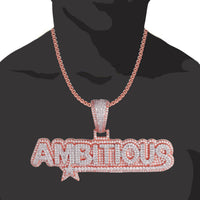 .925 Rose Gold Tone Ambitious Custom Double Layer Pendant