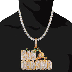 .925 Bag Chasing Money Bag Hustler Custom Pendant