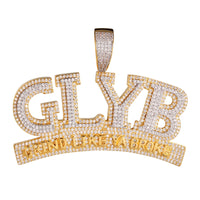 GLYB Grind Like Ya Broke Custom Double Layer Pendant