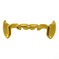 Vampire Fangs Mid Bar Grillz Yellow White Rose Gold