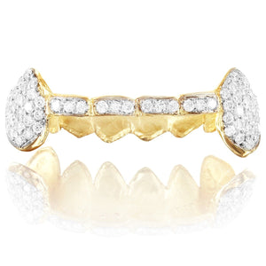 Custom Gold Diamond Vampire Fangs