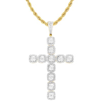 Solitaire Fanuk Set Diamond Cross Pendant