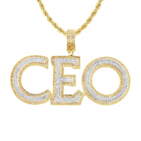 Diamond CEO Pendant 10K Yellow Gold