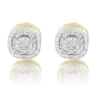 real diamond earrings, gold earrings