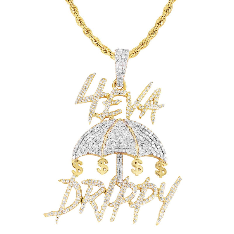 Forever Drippy Diamond Pendant 10K Gold