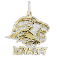 Diamond Lion Face Loyalty Pendant