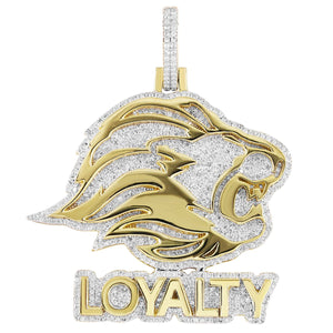 Diamond Lion Face Loyalty Pendant